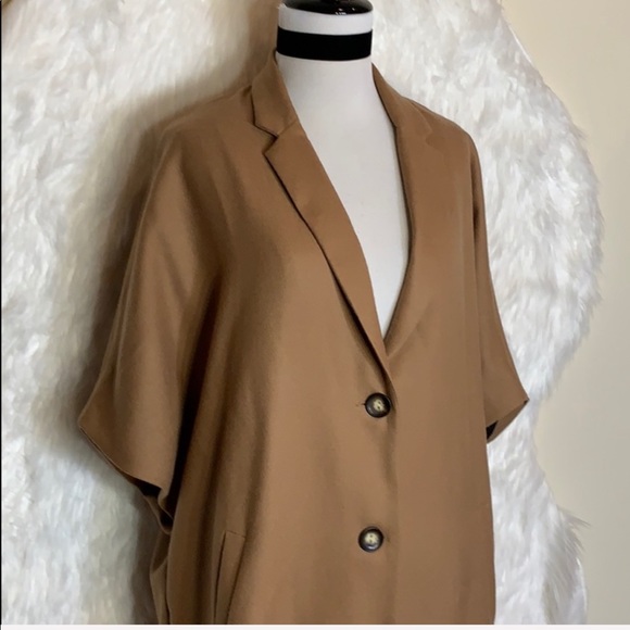 Anthropologie Amour Vert Camel Regina Wool Capelet - Picture 3 of 8